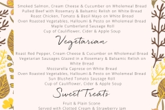 Spring Afternoon Tea Menu